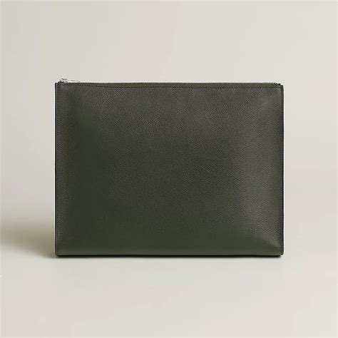 Hermès Zipengo Green Leather ref.1110813 